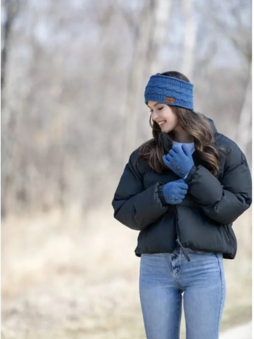 Britt's Knits Women's Ultra Soft Gloves with 3 Button Design